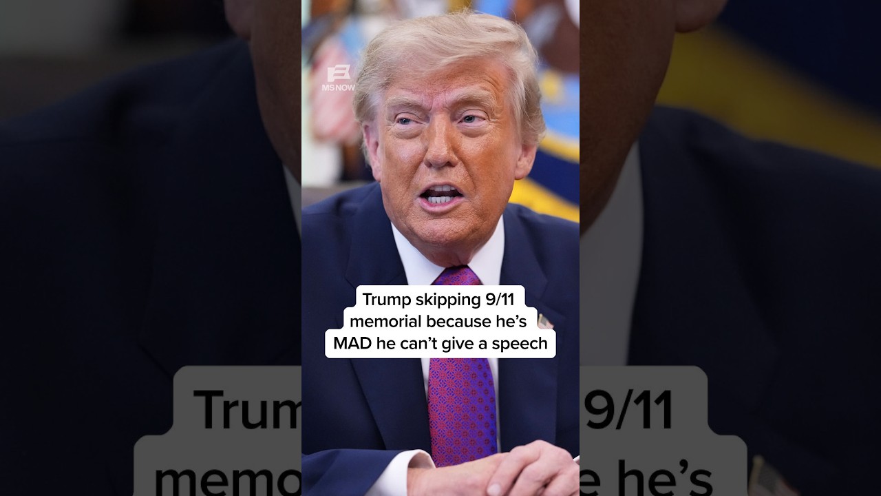 Trump skipping 9/11 memorial because he's MAD he can’t give a speech