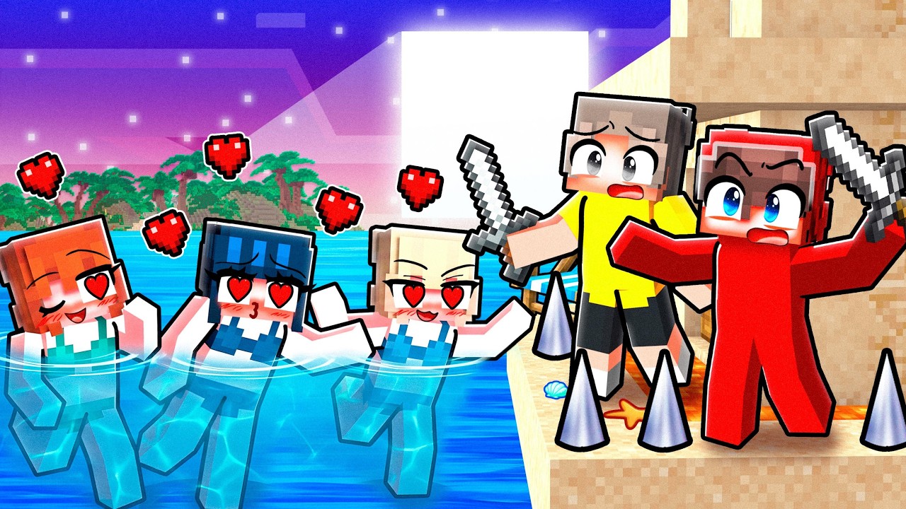 CRAZY FANGIRLS vs SUMMER BASE in Minecraft!