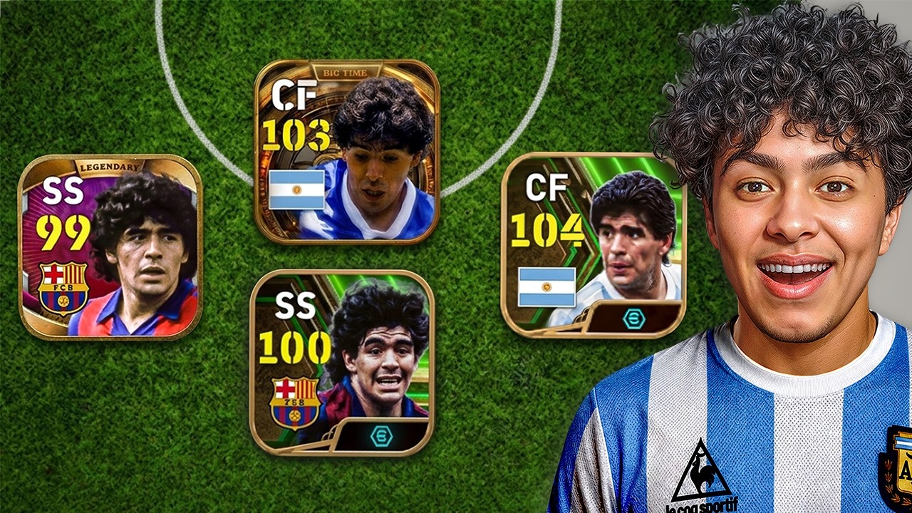 4 مارادونا في فيديو واحد .. الأسطورة اللي ظلمتها كونامي! 🇦🇷👑