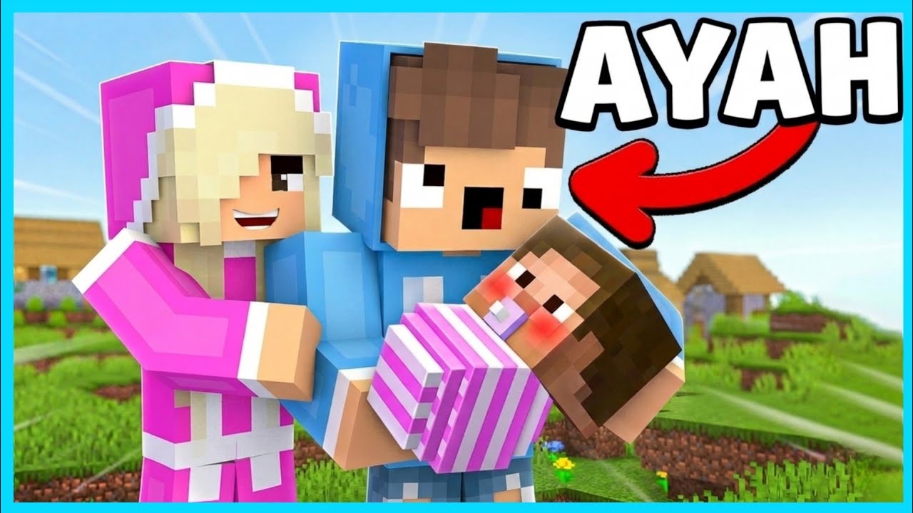 MIPAN & ZUZUZU MENJADI AYAH DAN IBU DI MINECRAFT! MERAWAT BAYI!