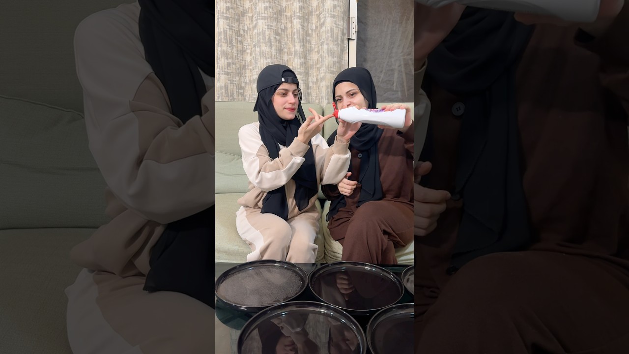 تجربة الفلفل مع سائل الجلي😁😁 ام سيف ونانو