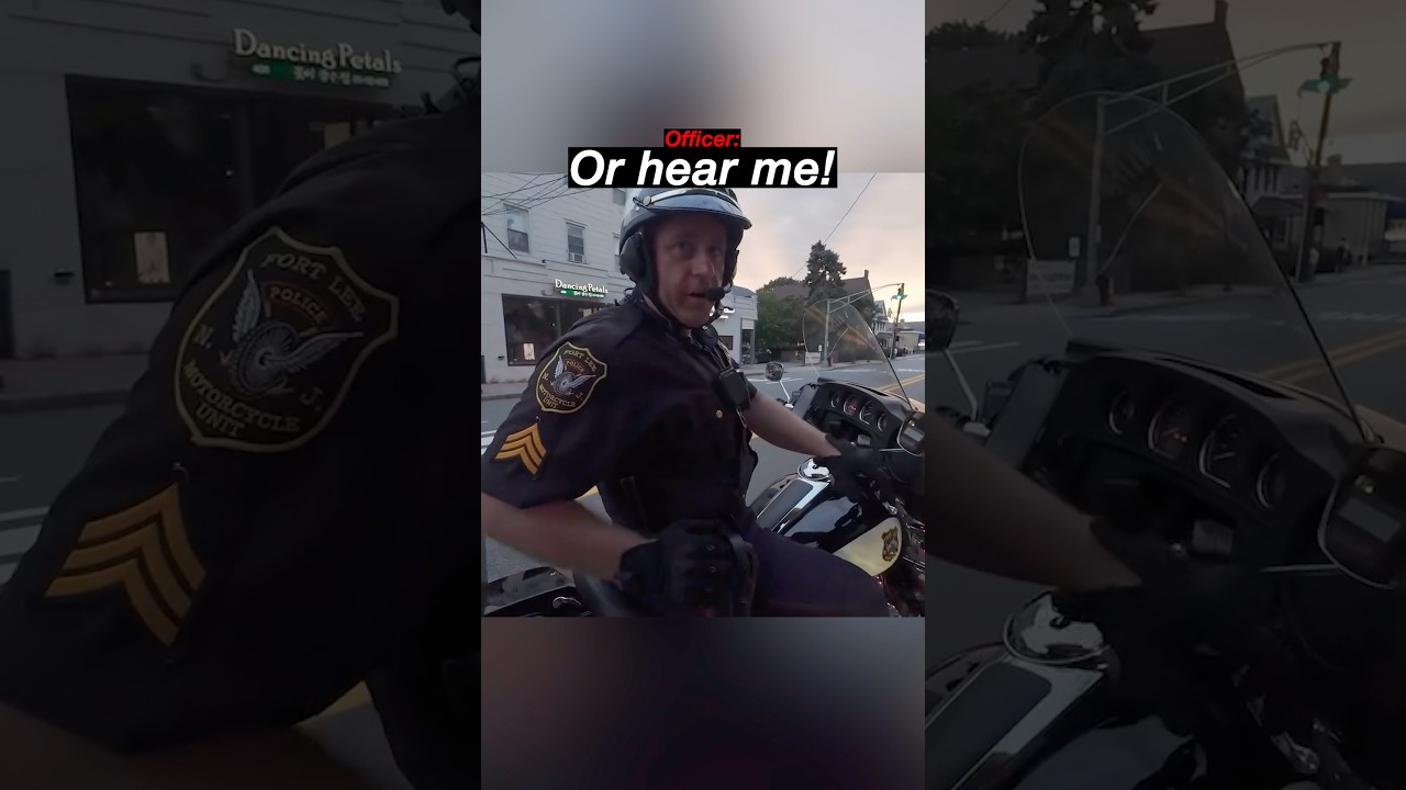 Biker Meets FUNNIEST COP 😂👮