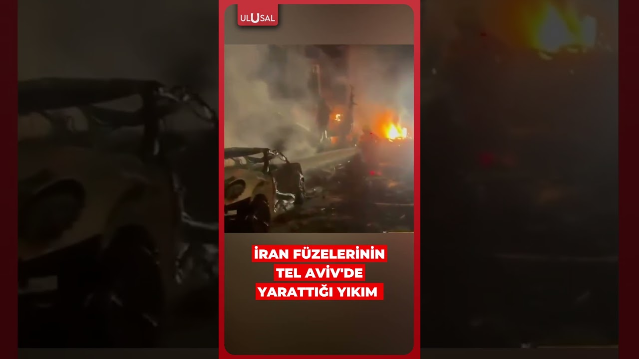 İran'ın İsrail'e düzenlediği hava operasyonunda Tel Aviv'de büyük yıkım yaşandı #shorts #iran