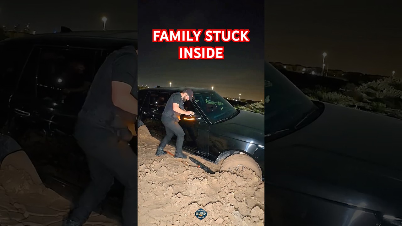 FULL VIDEO: Range Rover stuck in deep mud and water 😳  #rangerover #carstuckinmud