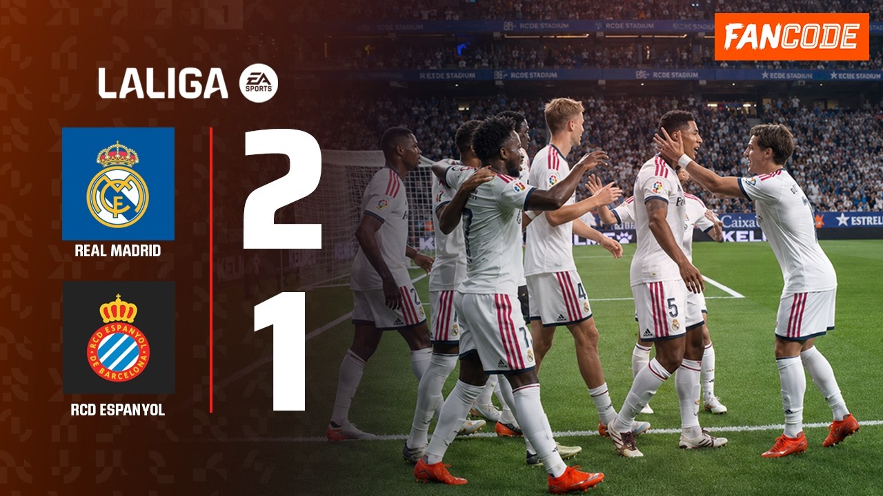 Bellingham & Espí score as Mourinho's Madrid Snatch a Late 2-1 Win vs Espanyol | Extended Highlights