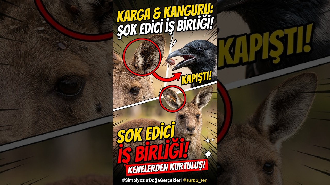Karga Kanguruyu Neden Isırdı? 😱 #shorts