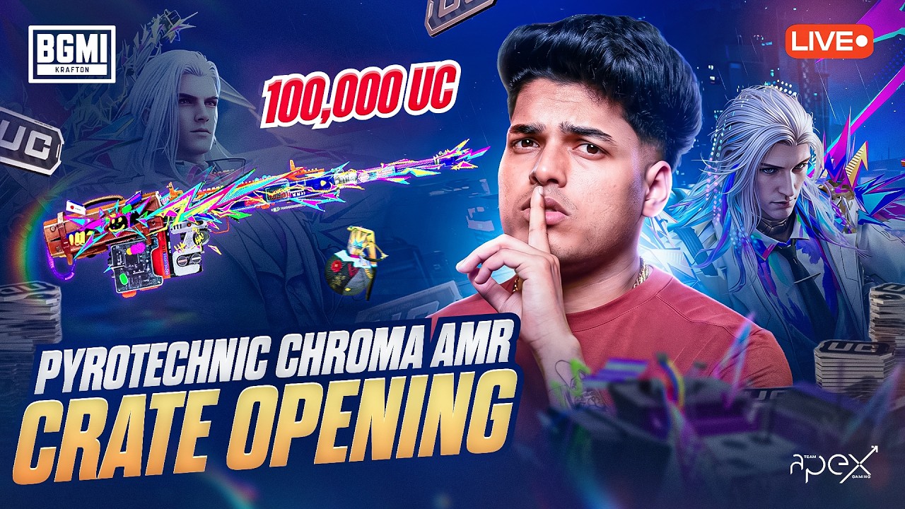 100,000 UC PYROTECHNIC CHROMA AMR OPENING 🔝 | JONATHAN IS BACK!!🖤 | BGMI!