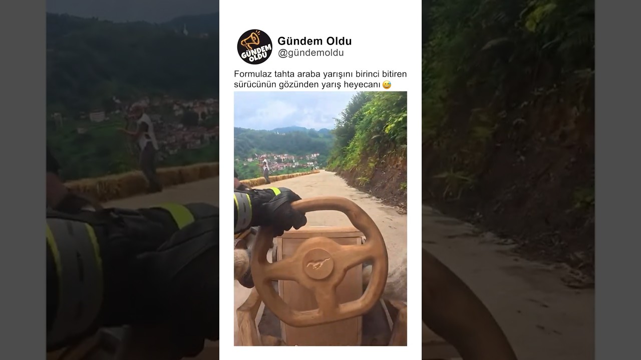 Formulaz tahta araba yarışını birinci bitirem sürücünün gözünden yarış heyecanı 😅