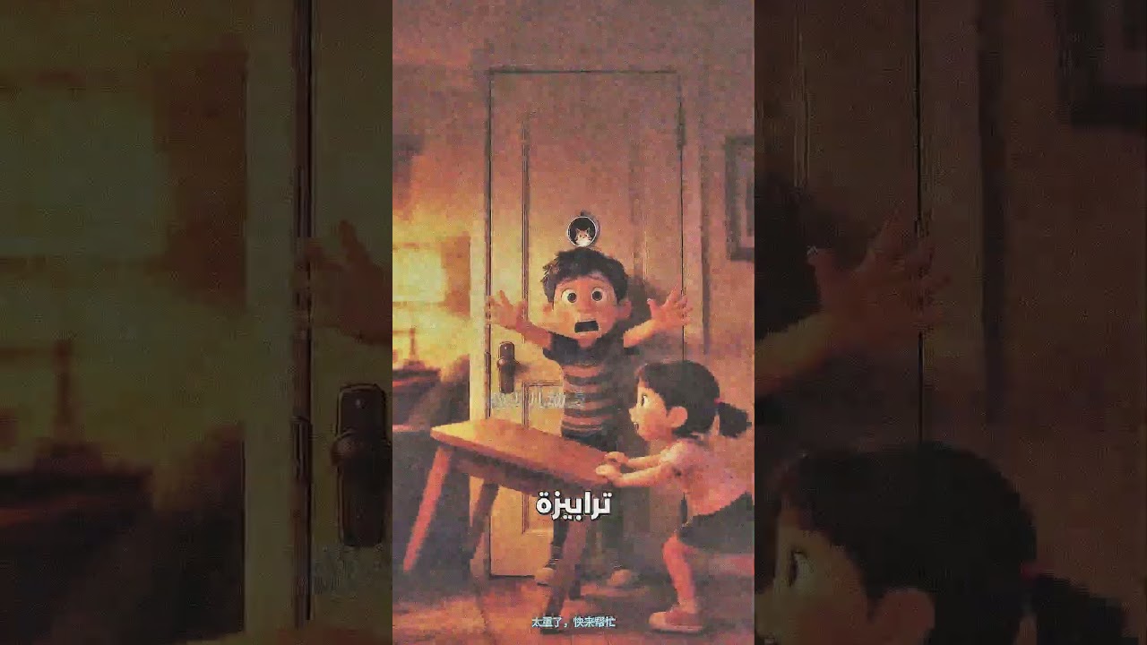 شاهدوا سبب وجود مهرج أمام الباب ❤️