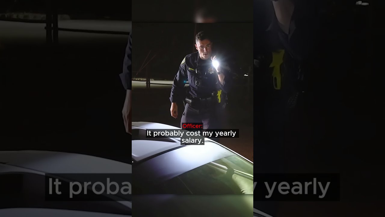 Officer Tries to Tow a $20 Million Car
