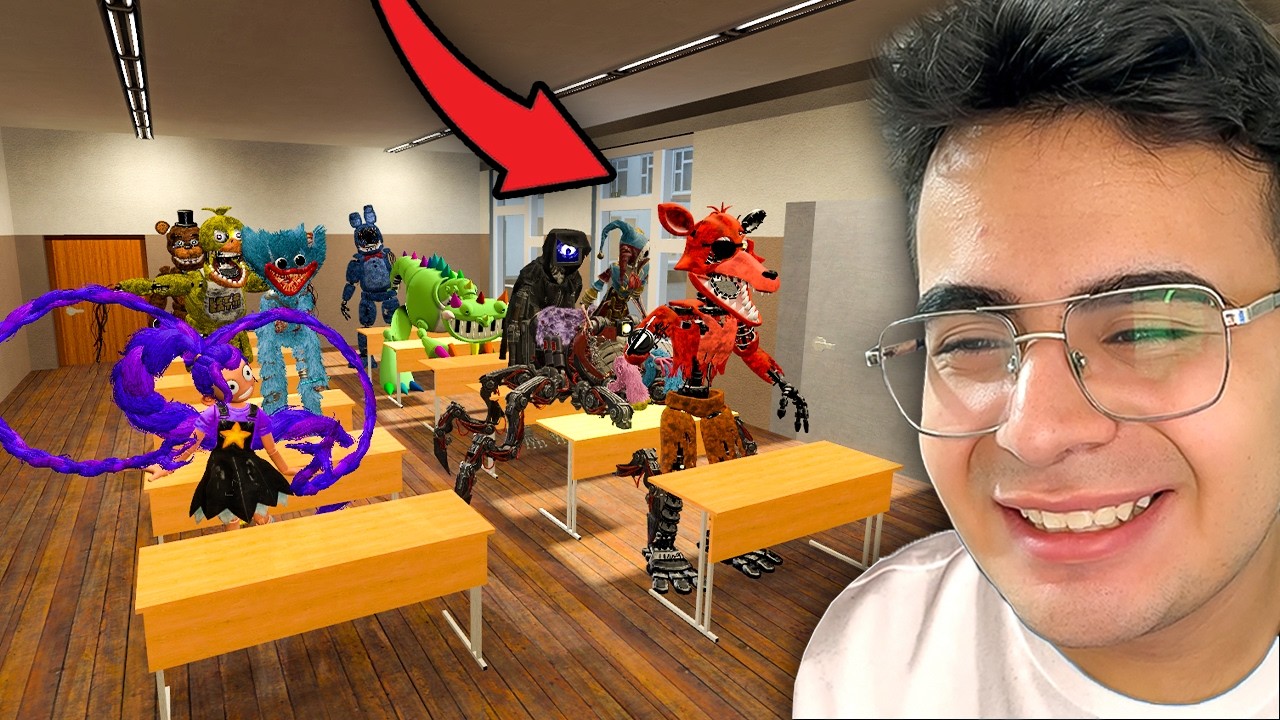 Poppy Playtime 5 Karakterleri OKULDA 5 (FNAF GELDİ)