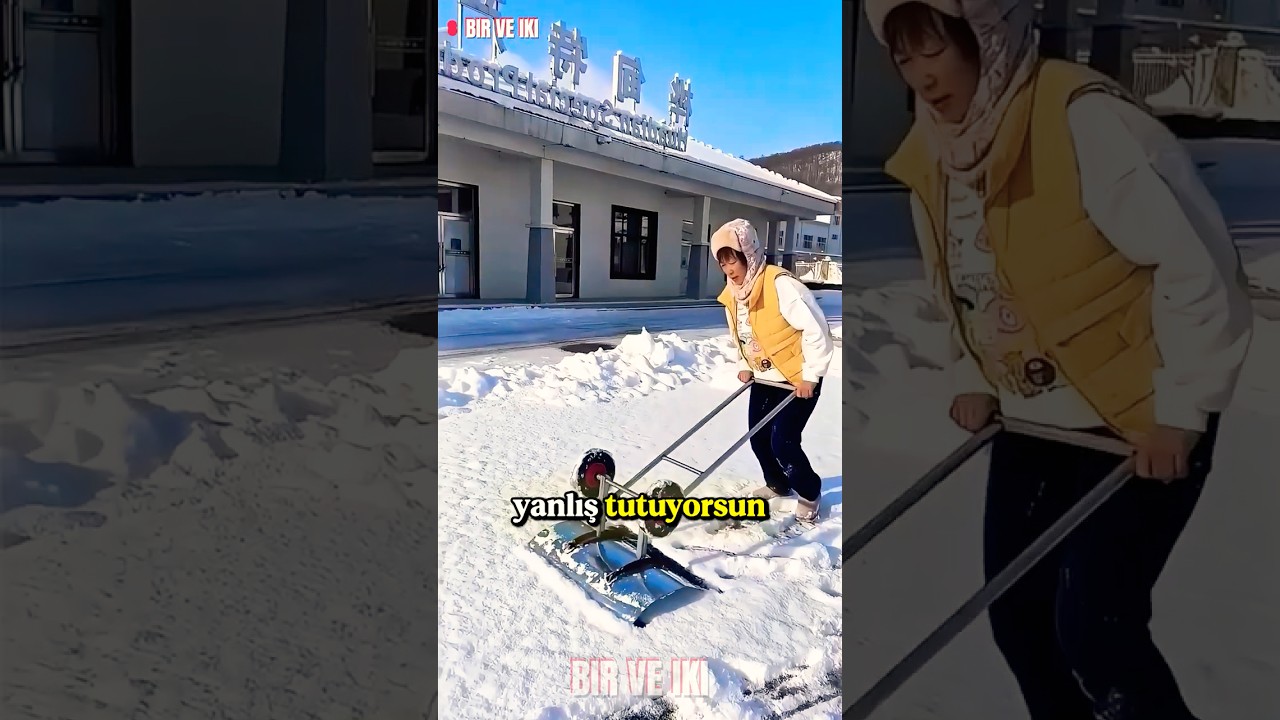 Anneme Kar Temizleme Taktiğimi Öğrettim! ❄️😂