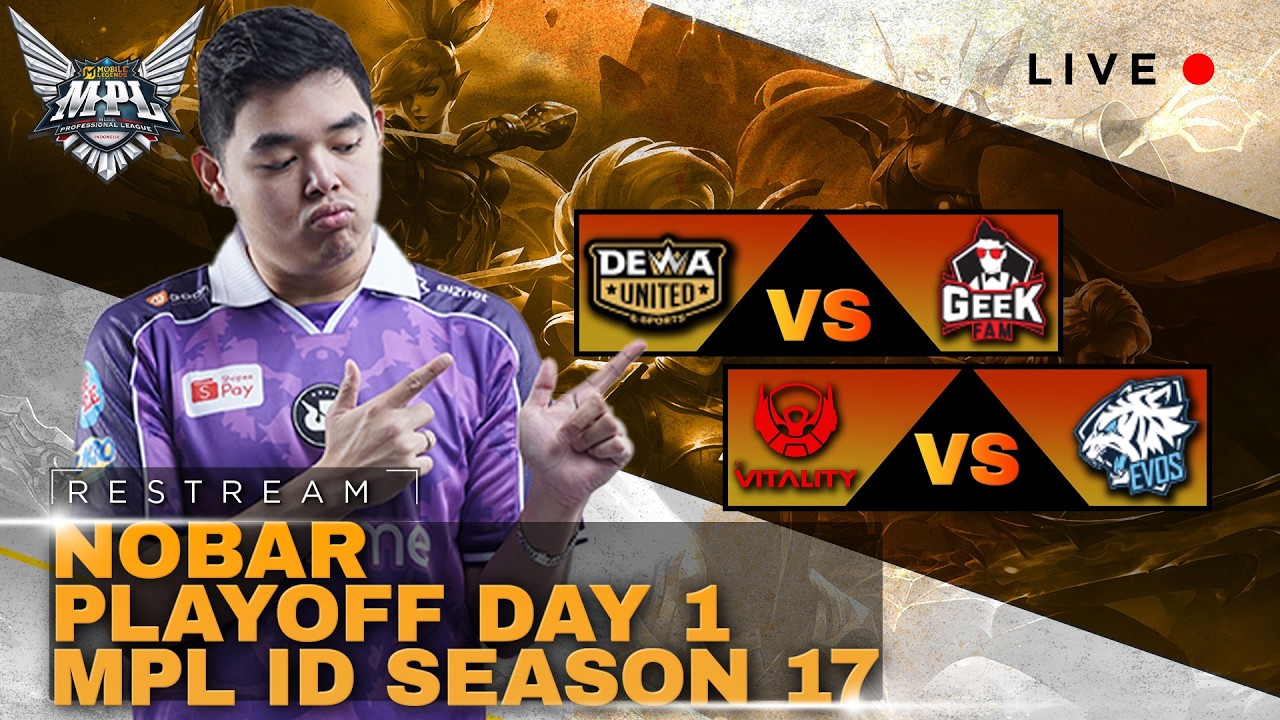 BTR VS EVOS | RESTREAM DAY-1 PLAY OFF MPL ID SEASON 17  #mlbbidcreator