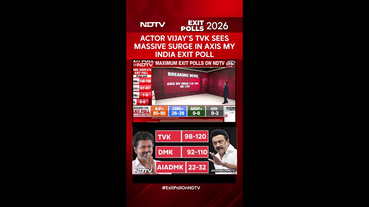 Tamil Nadu Exit Poll: Actor Vijay’s TVK Sees Massive Surge In Axis My India Exit Poll