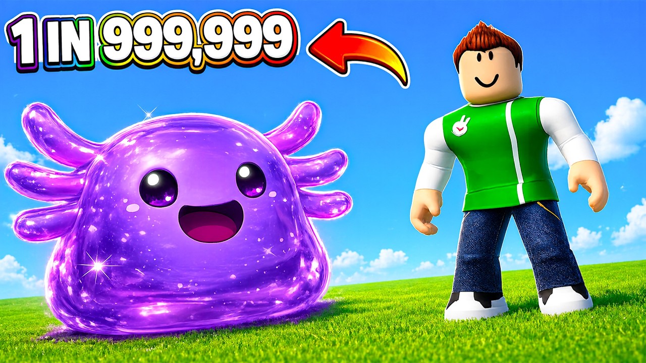 تحدى جيلى سلايم الحظ لعبة roblox !! 😱🧪