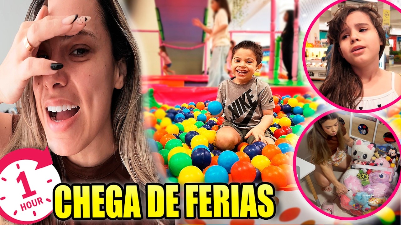 1 HORA de VLOG: SOBREVIVENDO ao ÚLTIMO DIA de FÉRIAS * Vida Real | Kathy Castricini