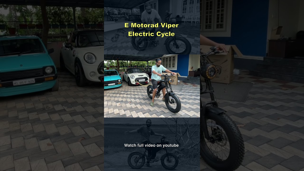 Mini Cooper കെട്ടി വലിക്കാൻ പറ്റുമോ ? Electric cycle power test #emotorad #electriccycles