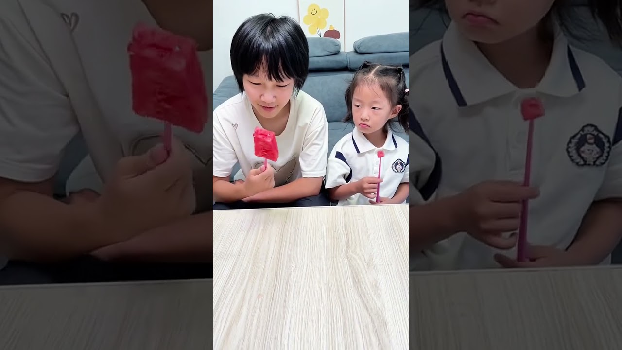 对妹妹来说还是西瓜更有价值吧 #人类幼崽有多可爱 #萌娃搞笑日常 #姐俩日常