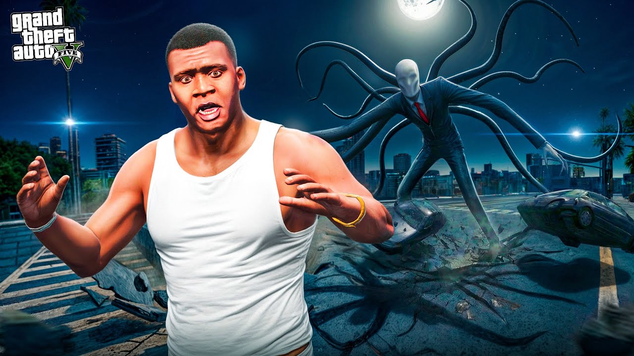 Franklin & Chop Killed Slenderman in GTA 5