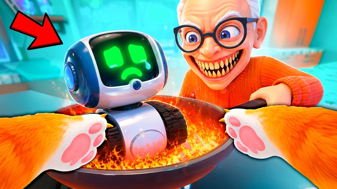 الجدة المجنونة طبخت سباركي !؟ حاولت أنقذه ولكن صارت مصيبة !💀😱 | I Am Cat VR