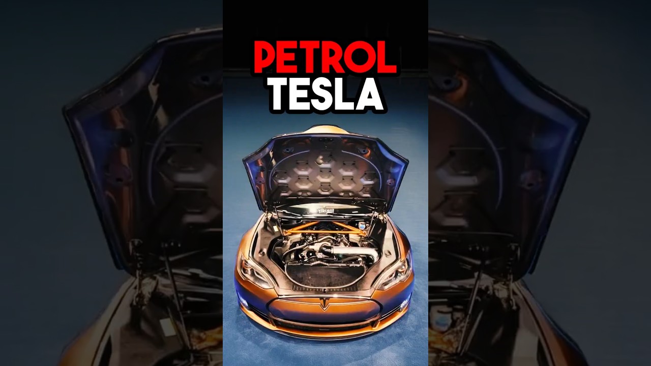 This Tesla has a PETROL V8 Engine 💀 - Published by RevRush