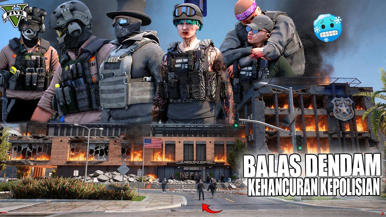 PENYERANGAN MARKAS BESAR KEPOLISIAN YANG BERKERJA SAMA DENGAN MAFIA TERBESAR DIKOTA ! GTA 5 ROLEPLAY