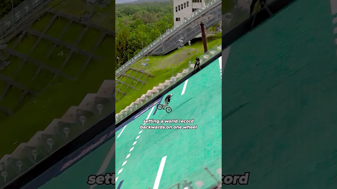 World Record Fakie Down A Ski Slope 👏