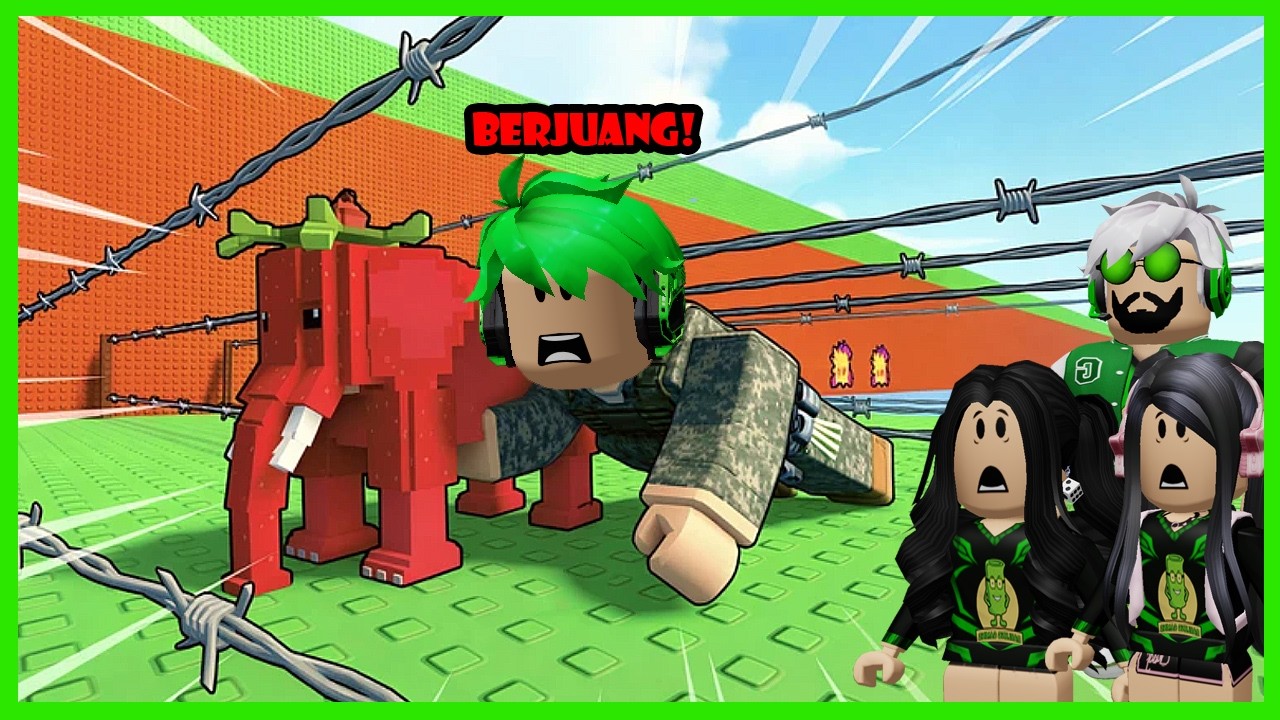 Aku Latihan Jadi Tentara Penyelamat Brainrot Dari Pagar Besi Tajam - Roblox Crawl For Brainrots