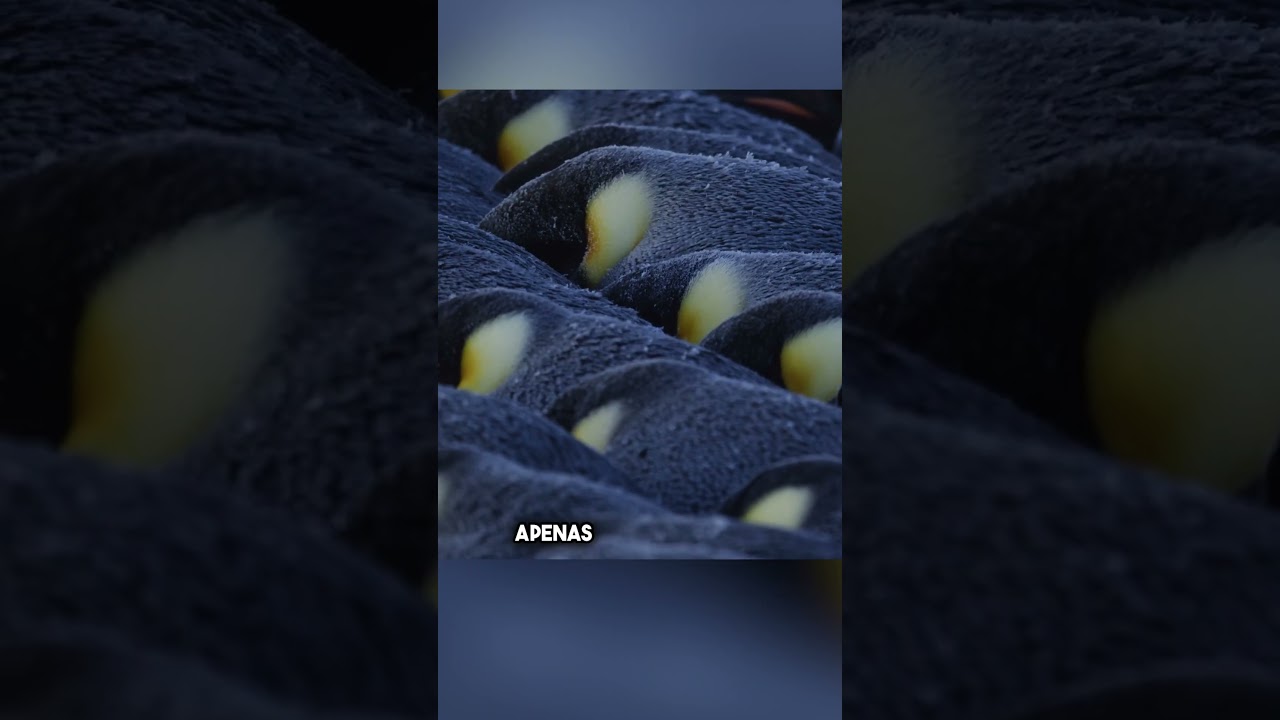 Como os Pinguins-Imperadores Sobrevivem ao Inverno Antártico 🐧🥶 #shorts