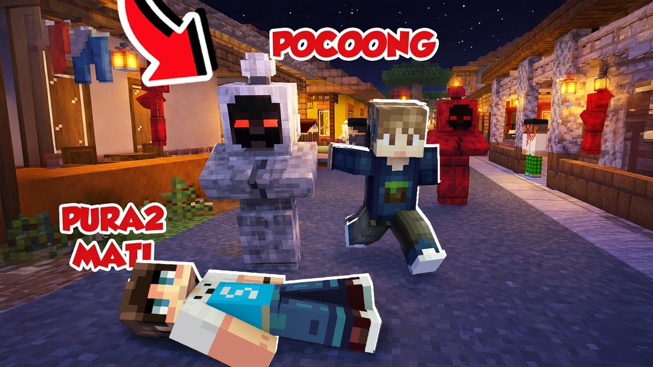 KITA BASMI SEMUA HANTU PALING SERAM DI KAMPUNG MINECRAFT!!! - SURVIVAL BERAK #7