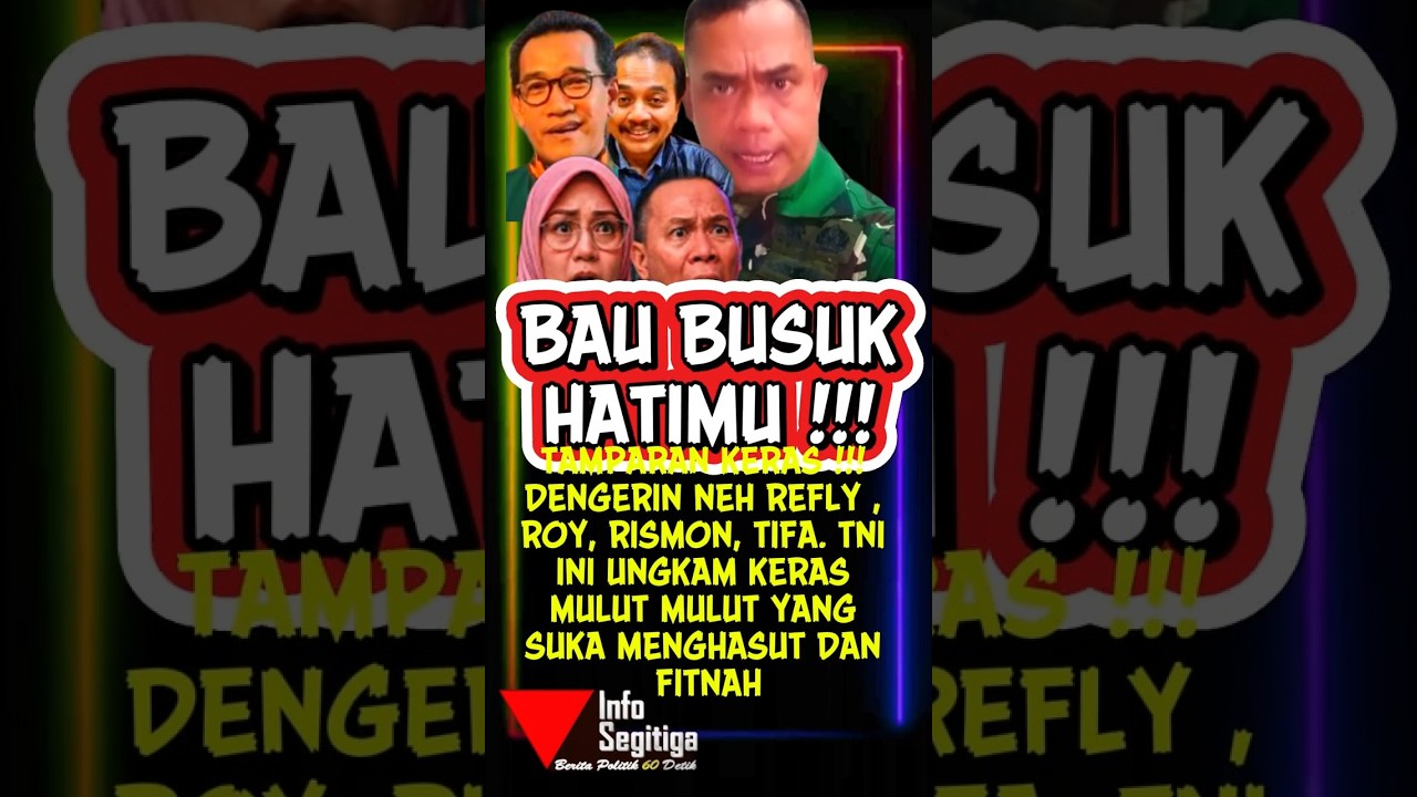 TNI BUNGKAM KERAS MULUT⁉️3RT (REFLY, RISMON, ROY, TIFA) YANG SUKA FINAH DAN MENGHASUT  #short