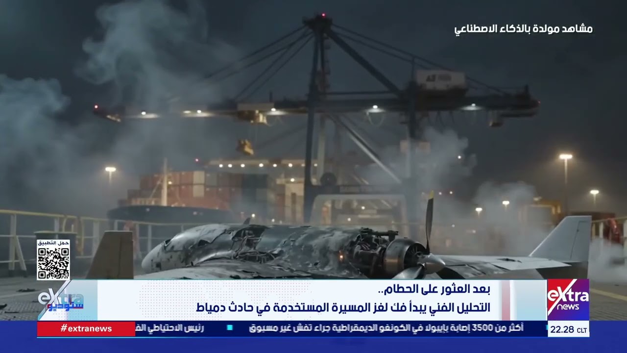 بعد العثور على الحطام... التحليل الفني يبدأ فك لغز المسيرة المستخدمة في حادث دمياط