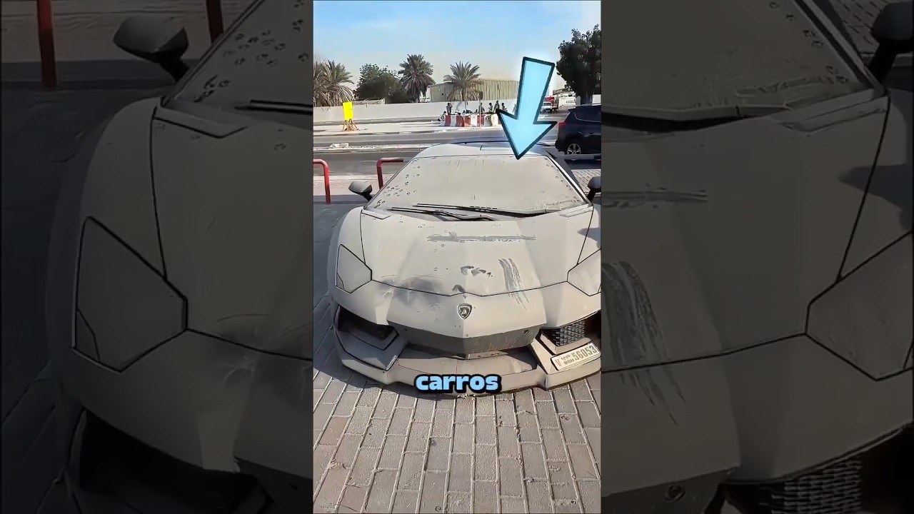 Por que tantos carros de luxo são abandonados em DUBAI? 😳 #curiosidades #shorts