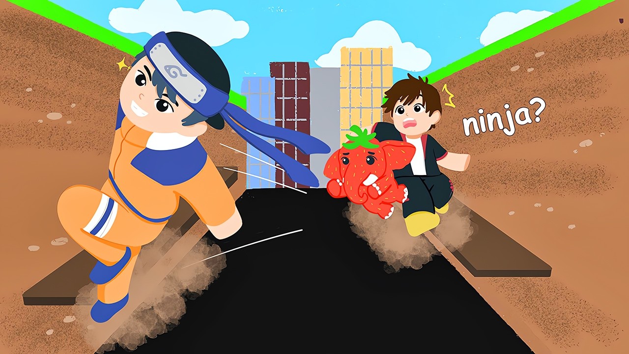 WOW!! Jadi Ninja & Lompat ke Gedung Tertinggi Brainrot 🐱‍👤🔥🐱‍👤 | Parkour For Brainrots Indonesia