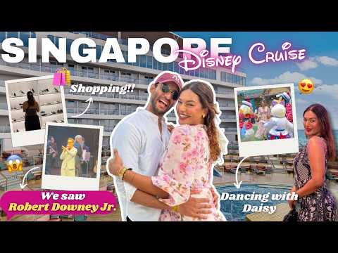 We went on the *DISNEY CRUISE* in Singapore! Met Robert Downey Jr 😍#TravelWSar