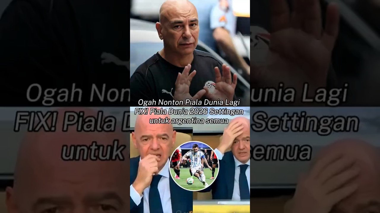 Ogah nonton piala dunia lagi setelah semua tau semua settingan!!