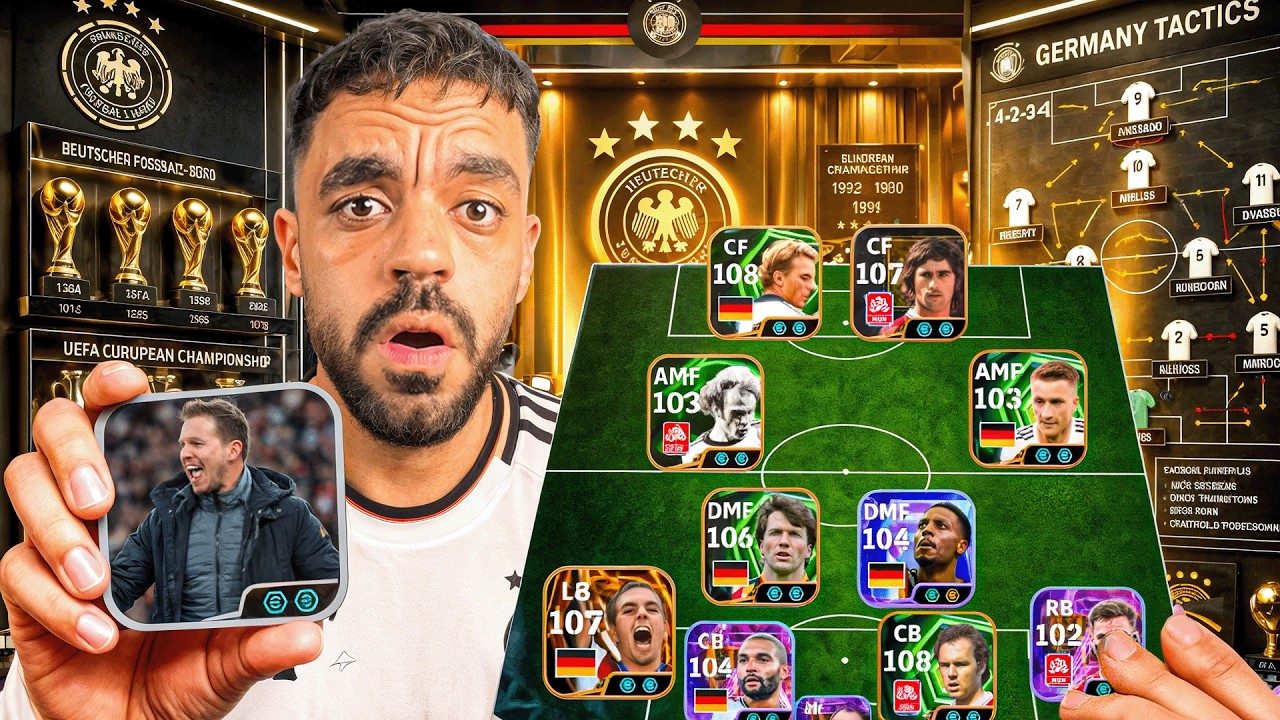 كونت تشكيلة المانيا بين الماضي والحاضر🤯بقيادة المدرب ناجليسمان🔥|efootbal 2026