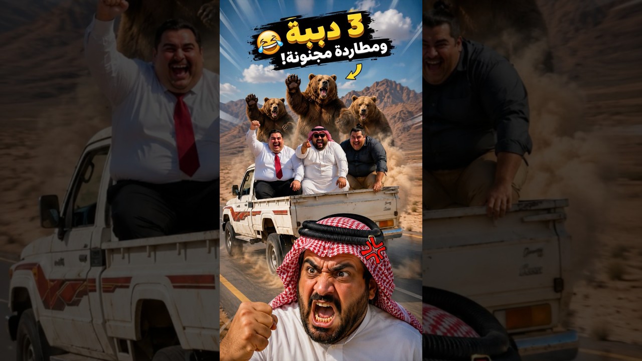 صدمة العمر لراعي الشاص! 💔 هجوم الدببة الثلاثة المضحك 🐻😂 #راعي_الشاص