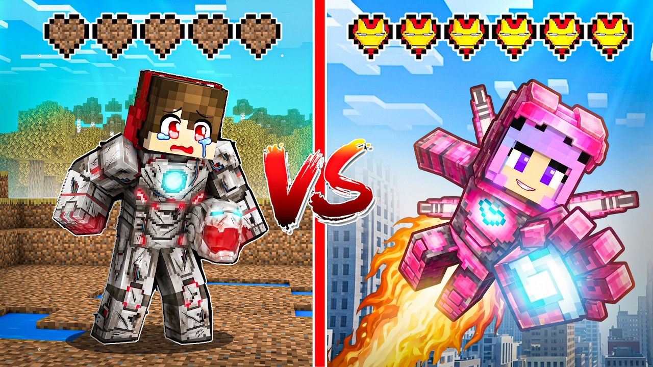 Evolving from POOR IRON MAN to RICH IRON MAN in Minecraft!