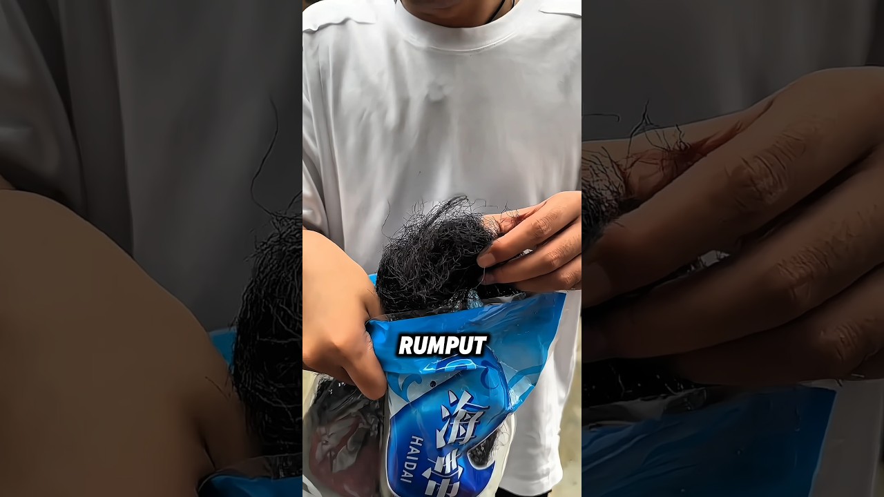 Cewek ini beli rumput laut yang bentuknya kayak rambut #shortviral