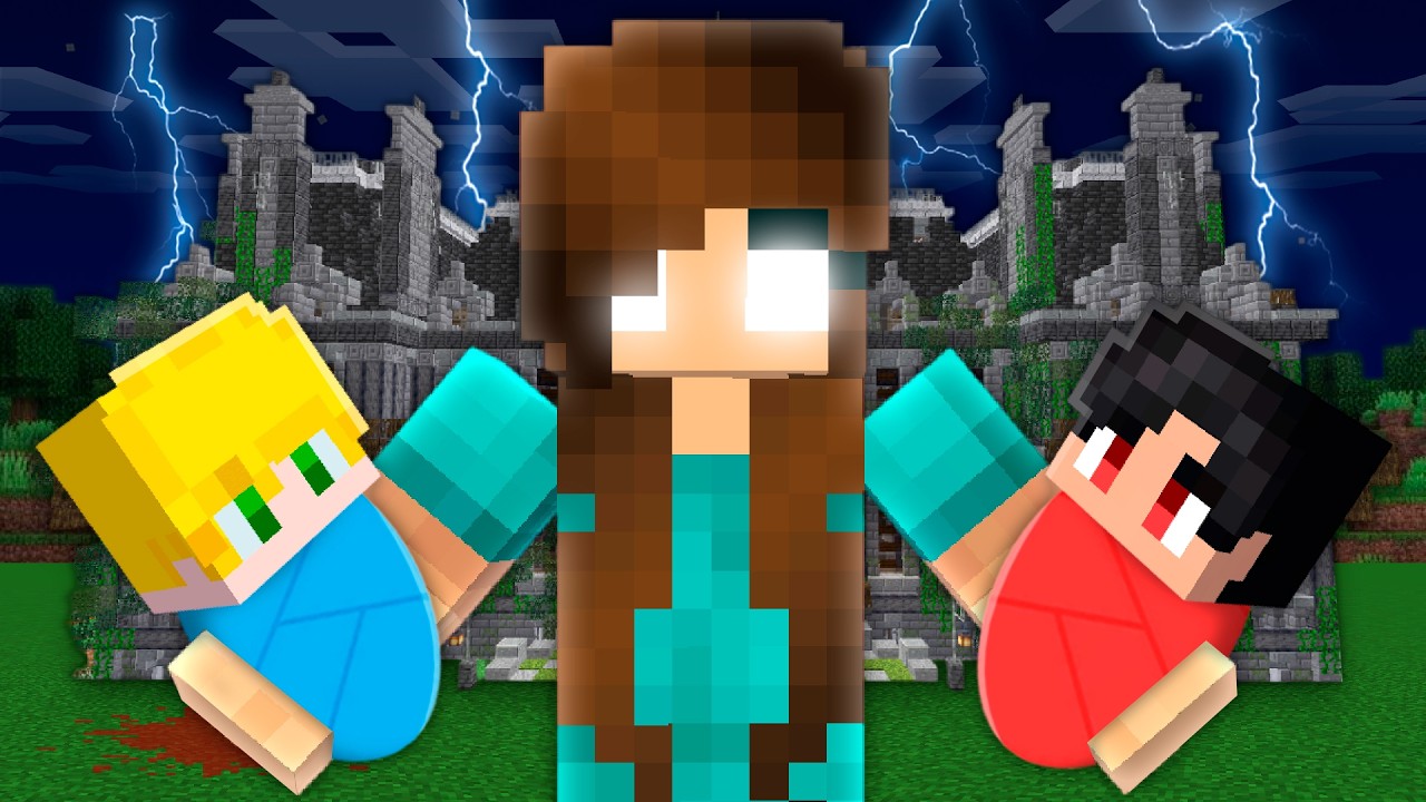 fomos ADOTADOS pelo HEROBRINE MULHER no minecraft