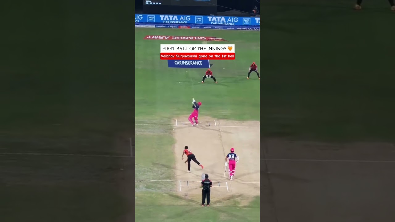 Vaibhav Suryavanshi gone on the 1st ball #cricket #ipl2026