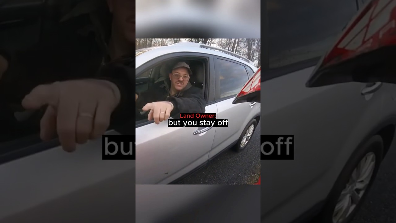 Innocent Biker Gets Chewed Out by Angry Land Owner…