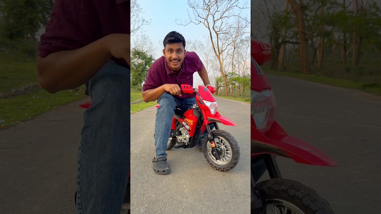My new mini Dirt bike testing wala shorts