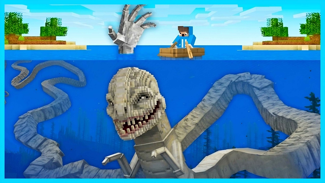 MIPAN & ZUZUZU DI CULIK SEA HAND MONSTER DI LAUT MINECRAFT! SEREM BANGET