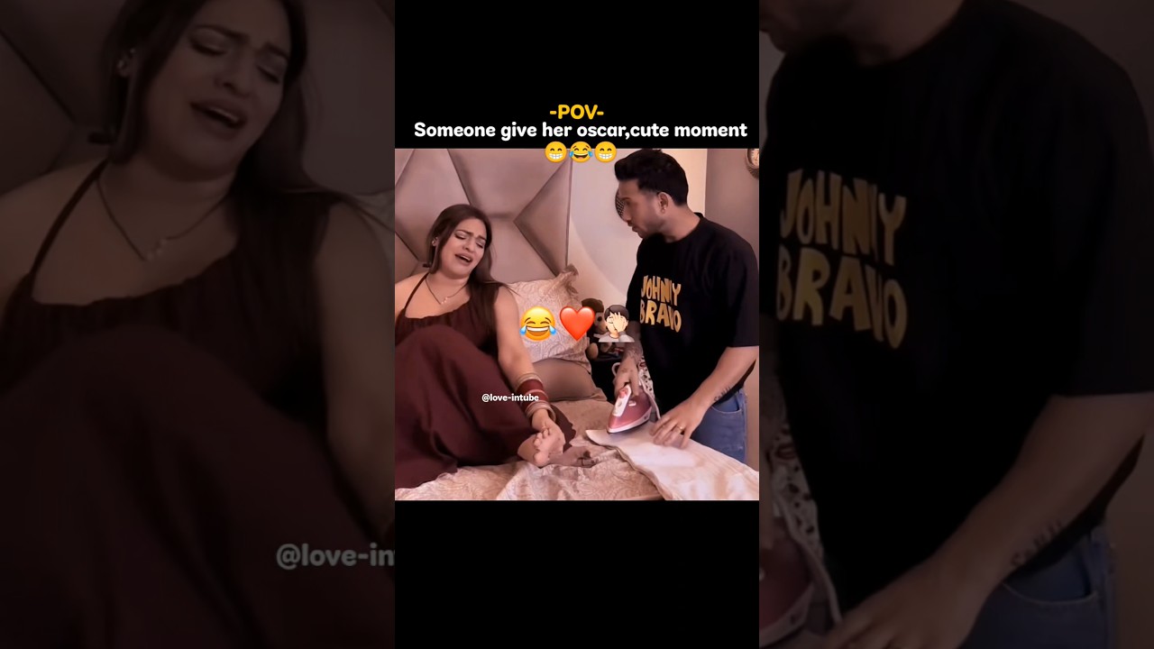 Oscar 🏆 Cute Moment 😂❤️ | 440 Volt Song | Funny Couple Moment #shorts