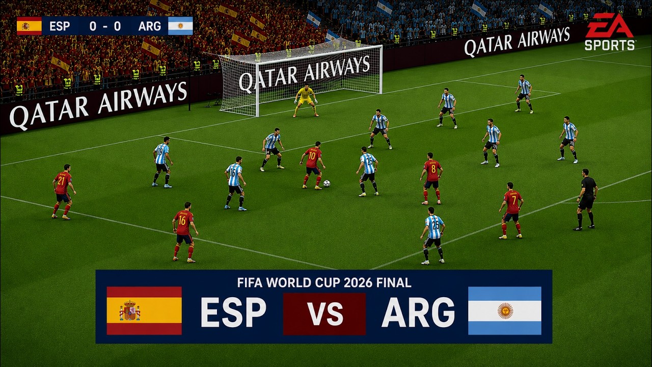 20 July, 2026 | Spain vs argentina | FIFA World Cup 26 Final | Football | FC26 Gameplay