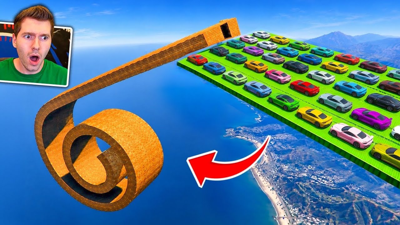 GTA V Online: gigante! CORRIDA no TÚNEL ONDULADO DE CONTAINER! 
