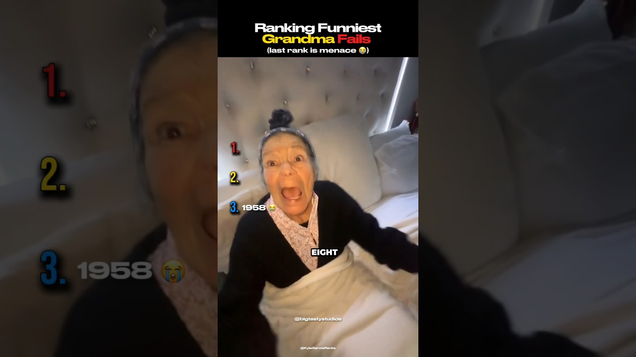 Ranking Funniest Grandma Fails #shorts #ranking #tiktok