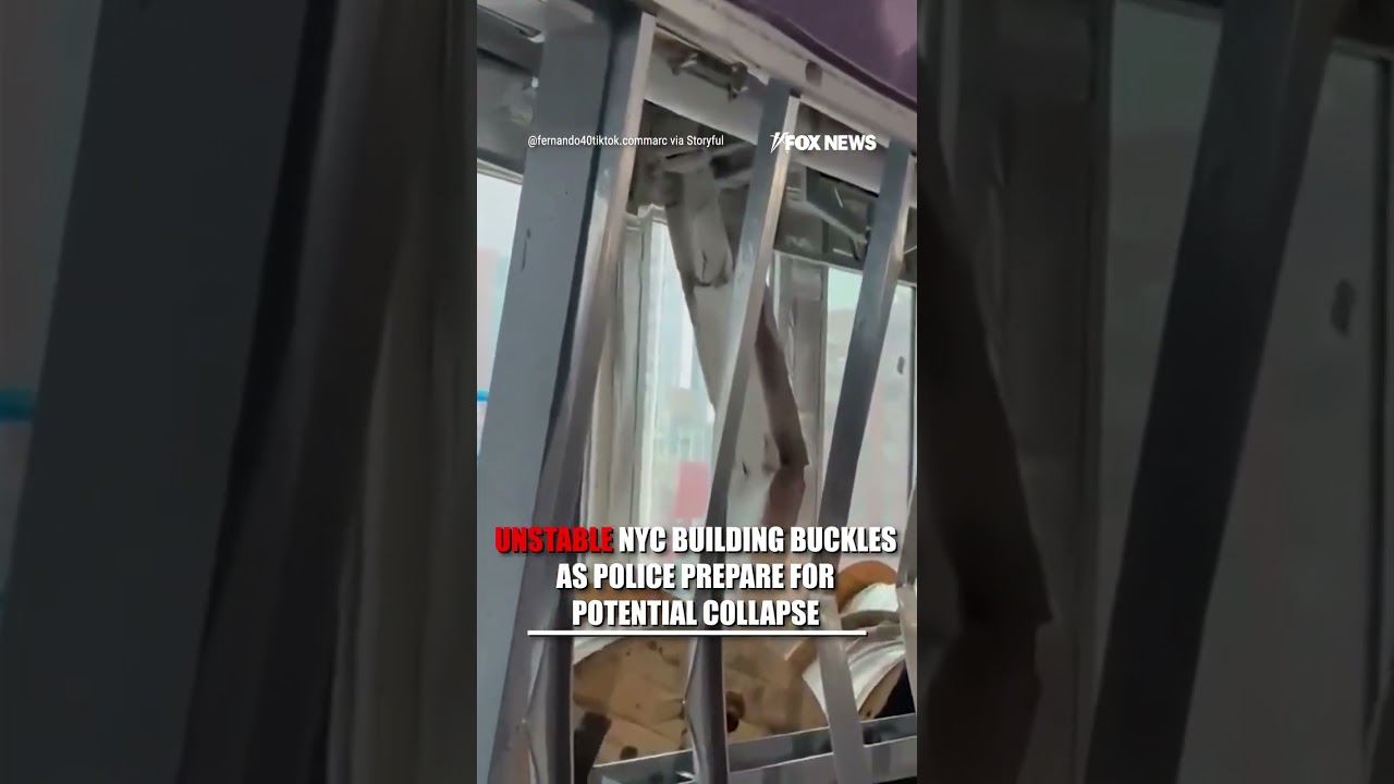 Unstable NYC building BUCKLES, police prepare for potential COLLAPSE #shorts #foxnews #news #us